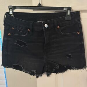 Black Jean shorts